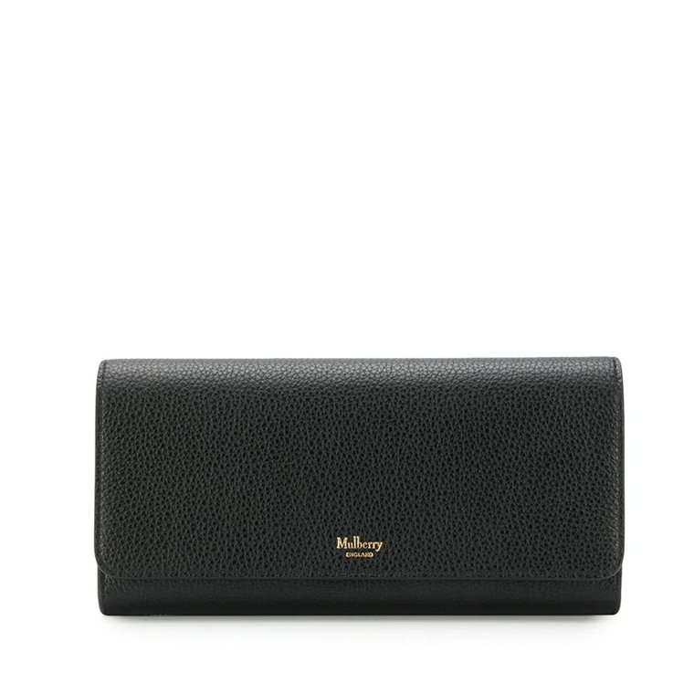 Continental Wallet, Black Mulberry