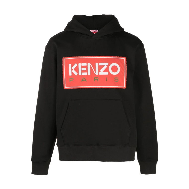 Czarna Bluza z Logo Kenzo