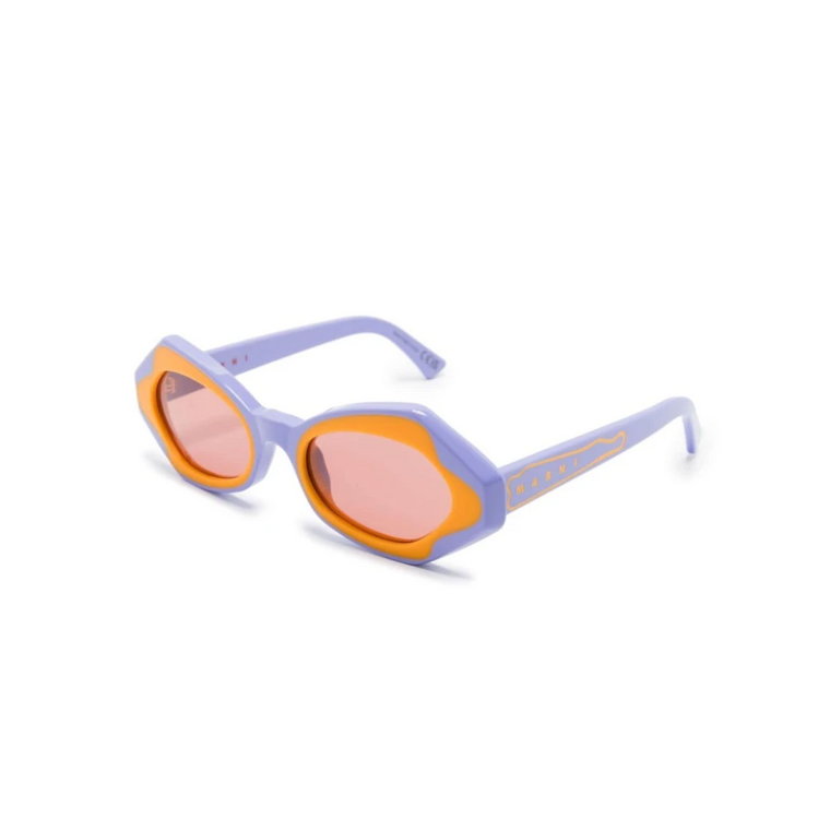 Fioletowe Okulary przeciwsłoneczne Marni