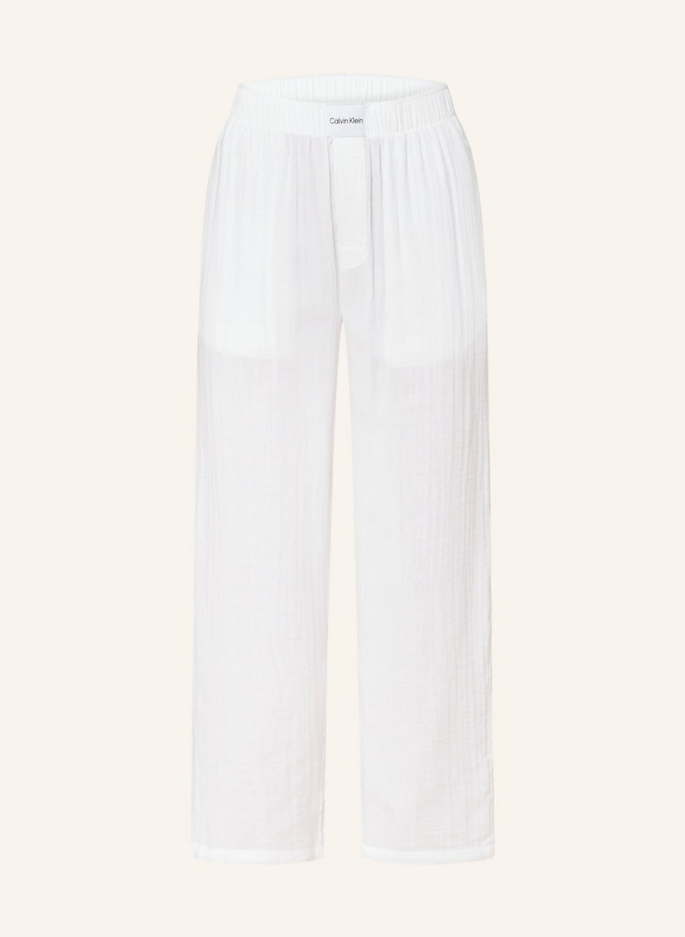 Calvin Klein Spodnie Od Piżamy Pure Textured weiss