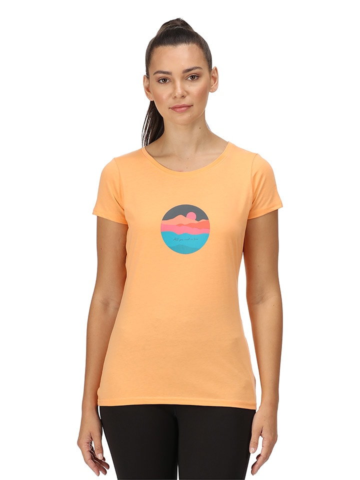 Regatta Koszulka "Breezed II" w kolorze pomarańczowym