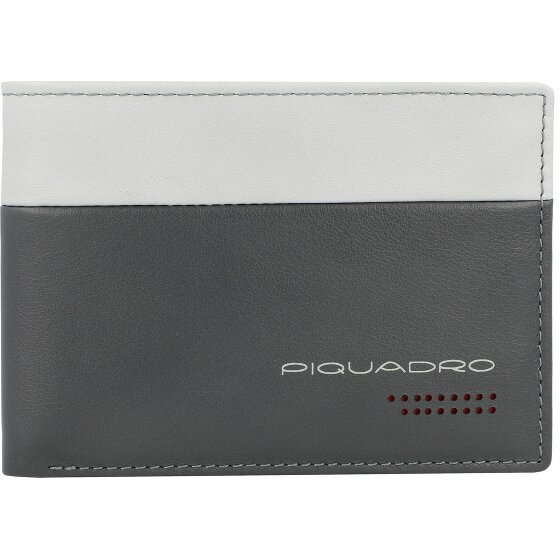 Piquadro Urban Portfel RFID skórzany 13 cm grey-black