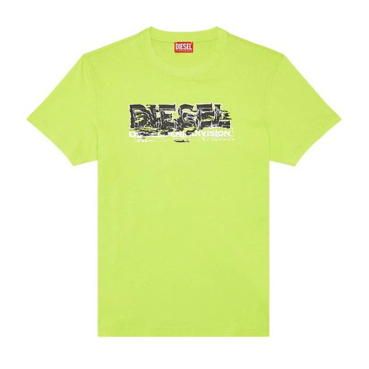 Koszulka z zaciętym logo Diesel