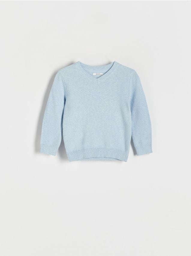 Reserved - Melanżowy sweter - jasnoniebieski
