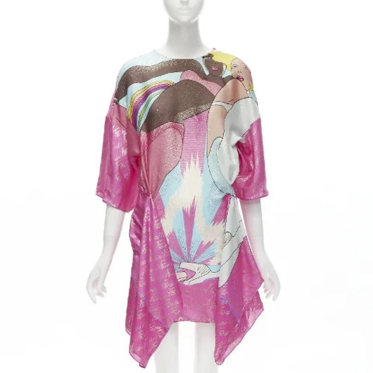 Pre-owned Silk dresses Fendi Vintage