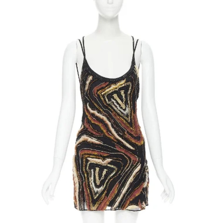 Pre-owned Silk dresses Versace Pre-owned