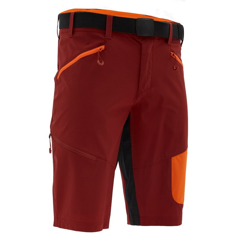 Męskie szorty rowerowe Silvini Rango Pro merlot/orange - M