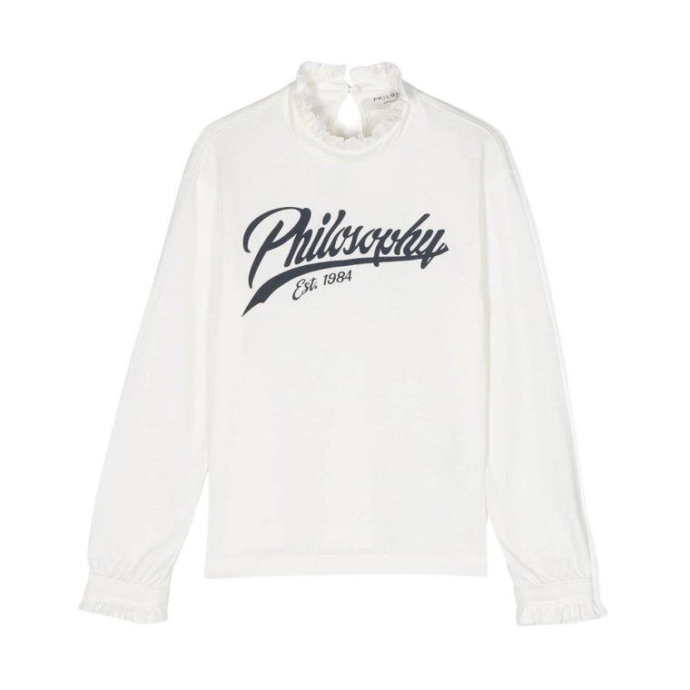 Lorenzo Serafini Cream T-shirty i Pola Philosophy di Lorenzo Serafini