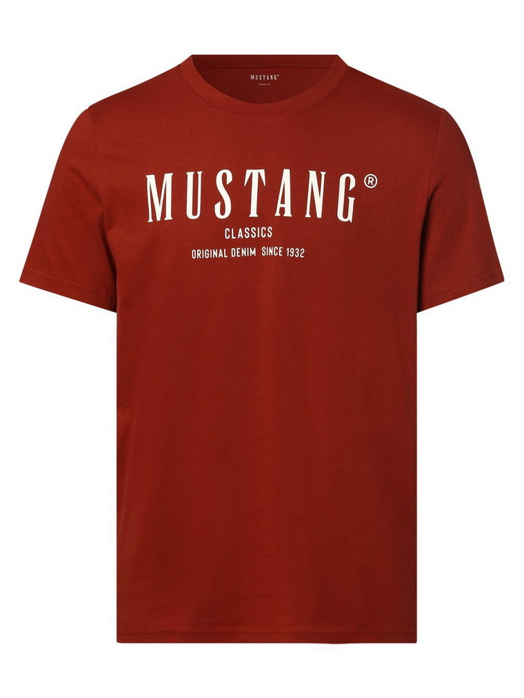 Mustang - T-shirt męski  Style Alex C, czerwony