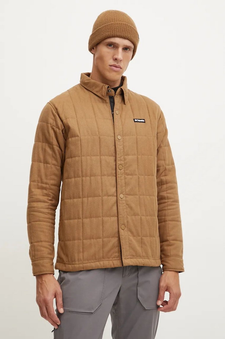 Columbia kurtka Landroamer Quilted męska kolor brązowy  2054721