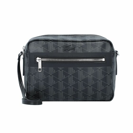 Lacoste Torba na ramię 21.5 cm monogram noir gris