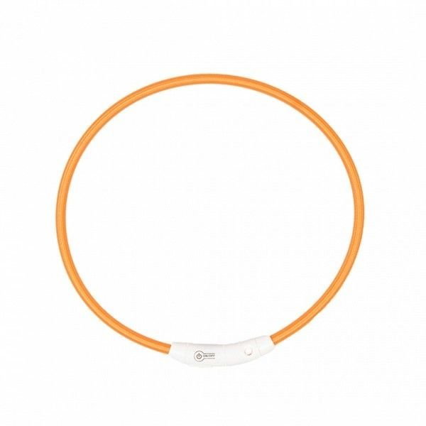 DUVO+ OBROŻA ŚWIECĄCA USB NYLON ORANGE 65cm