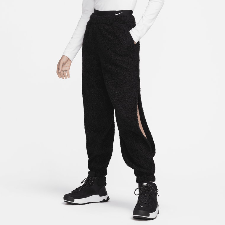 Damskie joggery z puchatej dzianiny Nike Sportswear Collection - Czerń