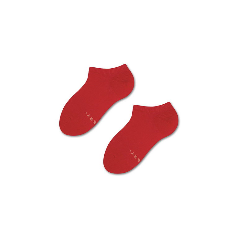 ZOOKSY klasyczne skarpetki stopki dla dzieci r.24-29 1 para, krótkie czerwone skarpetki - RED LIPS