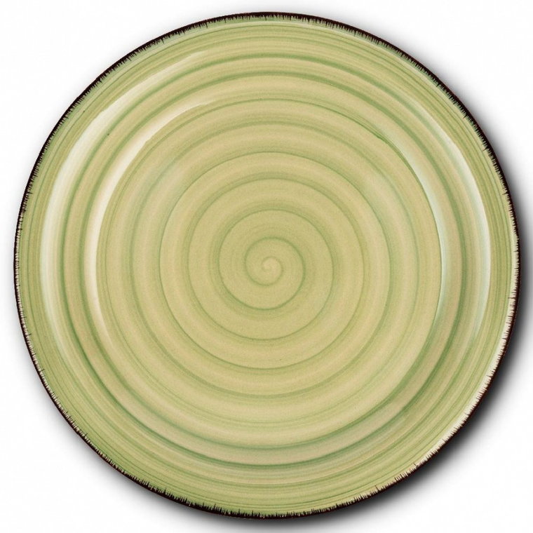 Talerz ceramiczny OIL GREEN obiadowy płytki na obiad 27 cm kod: O-10-099-201