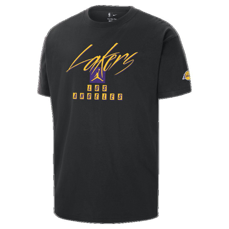 T-shirt męski Jordan NBA Max90 Los Angeles Lakers Courtside Statement Edition - Biel
