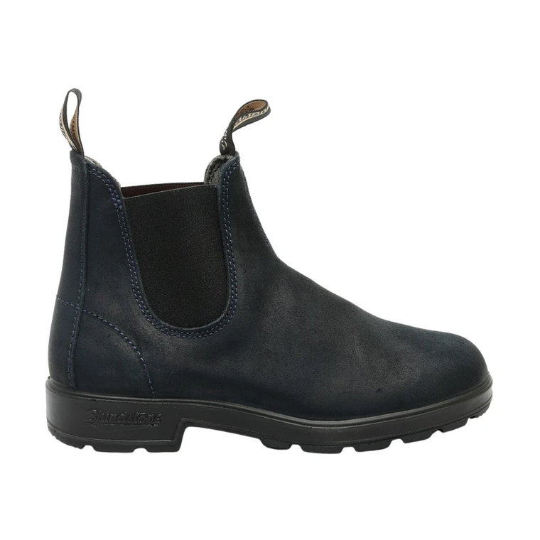 Niebieskie Buty Beatles z Nabuku Blundstone