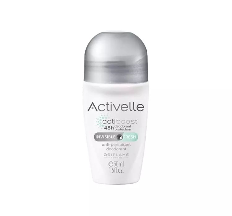 ORIFLAME ACTIVELLE INVISIBLE FRESH 48H ANTYPERSPIRANT W KULCE DLA KOBIET 50ML