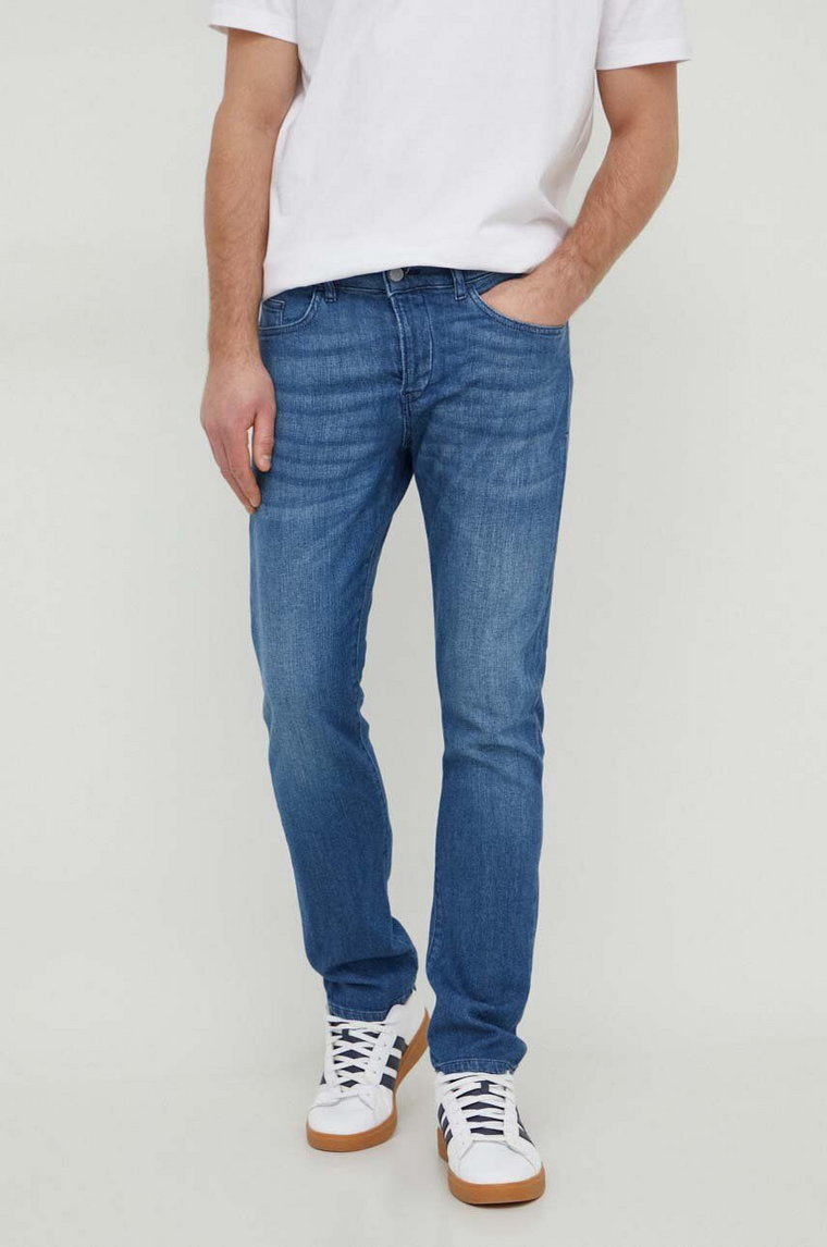 BOSS jeansy Delaware męskie kolor niebieski 50508577