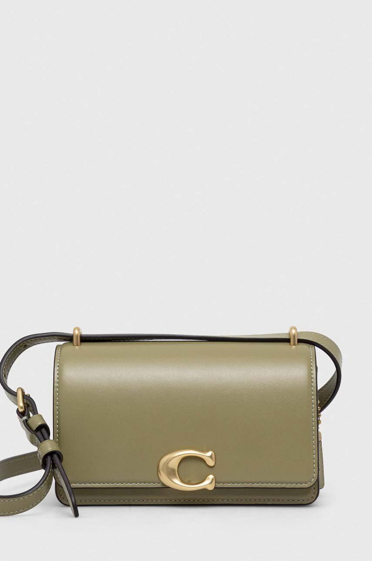 Coach torebka skórzana Bandit Crossbody kolor zielony