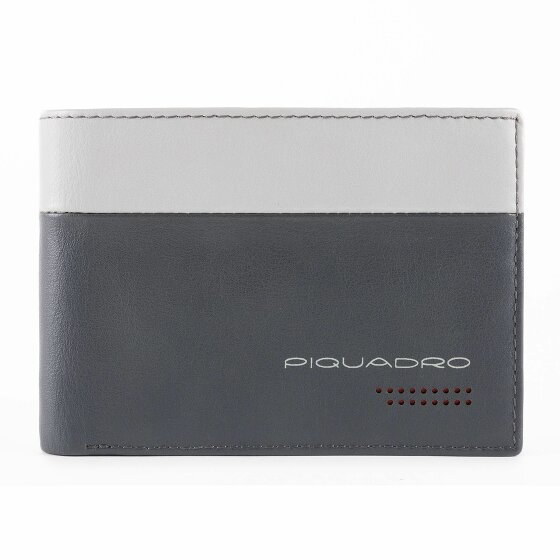 Piquadro Urban Portfel RFID skórzany 13 cm grey-black
