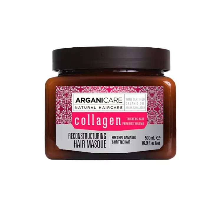 ARGANICARE COLLAGEN MASKA DO ZNISZCZONYCH WŁOSÓW 500ML