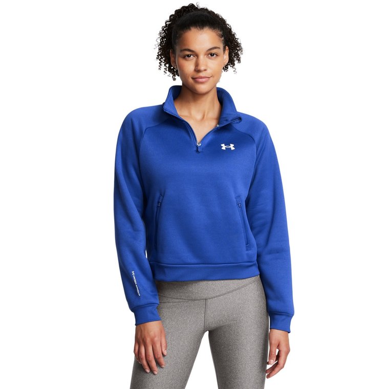 Damska bluza treningowa Under Armour UA Armour Fleece Pro  Zip - niebieska