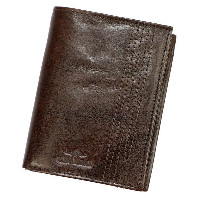 Skórzany duży niezapinany męski portfel od Charro