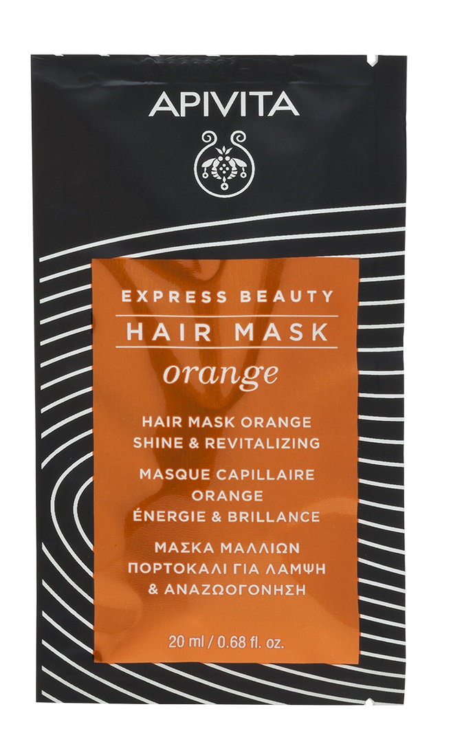 Apivita Express Beauty Pomarańcza - rewitalizująca maska dodająca włosom blasku 20ml