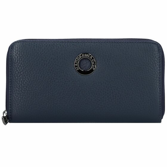 Mandarina Duck Skórzany portfel Mellow 19 cm dress blue