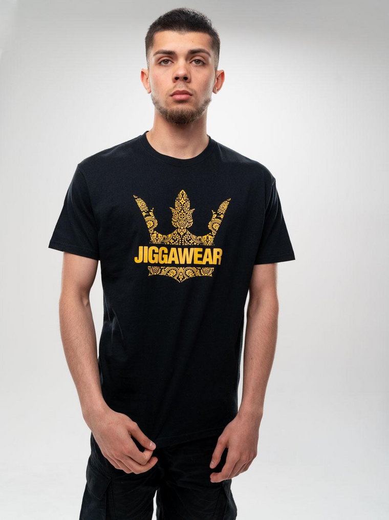 Koszulka Z Krótkim Rękawem Jigga Bandana Logo Czarna / Żółta