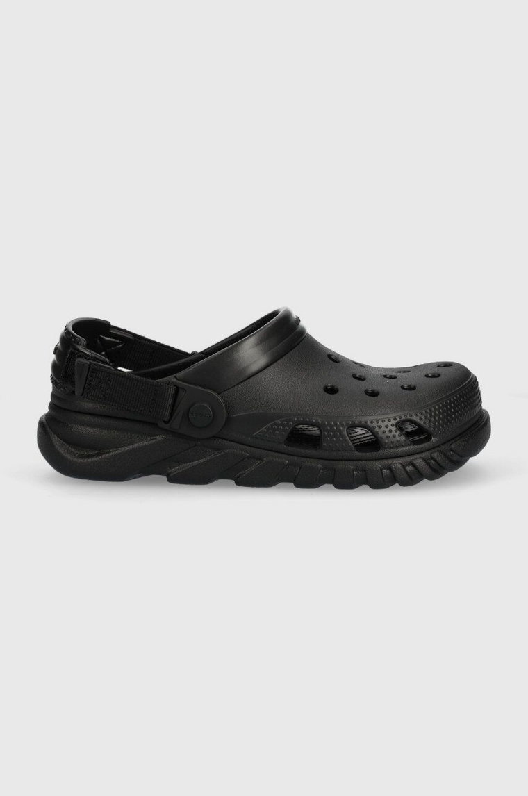 Crocs klapki Duet Max II Clog damskie kolor czarny na platformie 208776