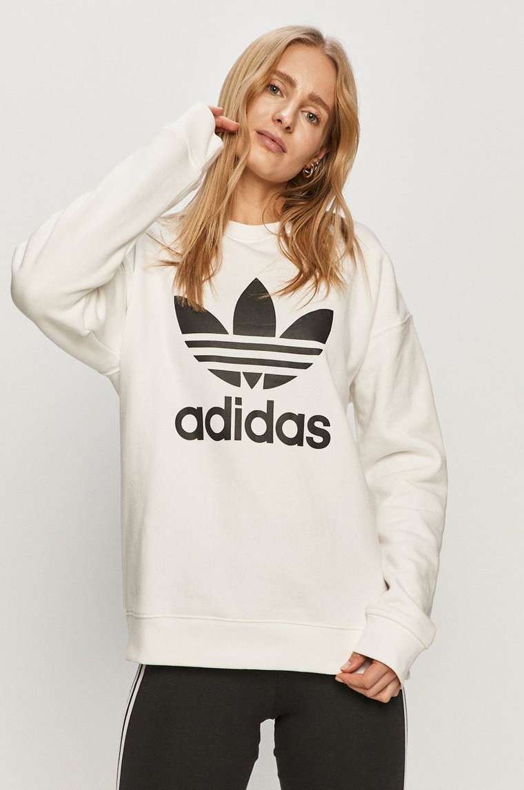 adidas Originals - Bluza bawełniana GN2961 GN2961-WHITE