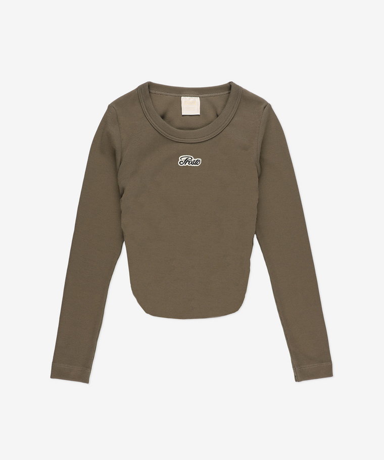 Longsleeve Rib Signature Khaki