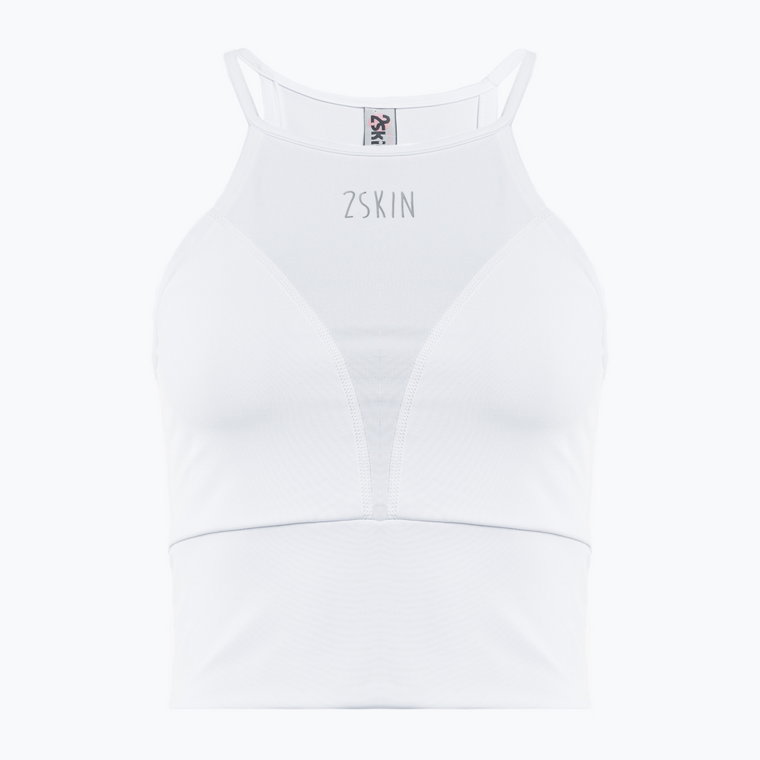 Top treningowy damski 2skin Crop Top White