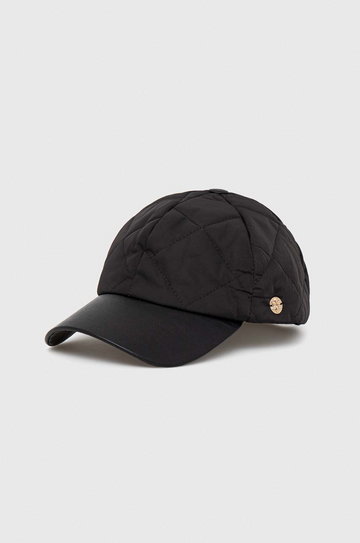 Granadilla czapka z daszkiem Gringberg kolor czarny gładka