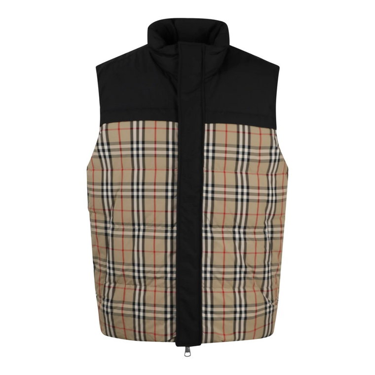 Reversible Gilet z Oakwood Check Panel Burberry