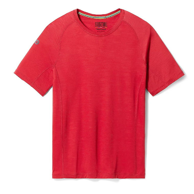 Męska koszulka z krótkim rękawem Smartwool Active Ultralite SS rhythmic red - S