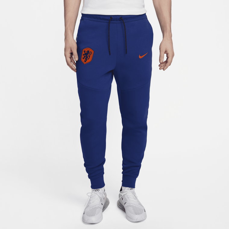 Męskie joggery piłkarskie Nike Holandia Tech Fleece - Niebieski