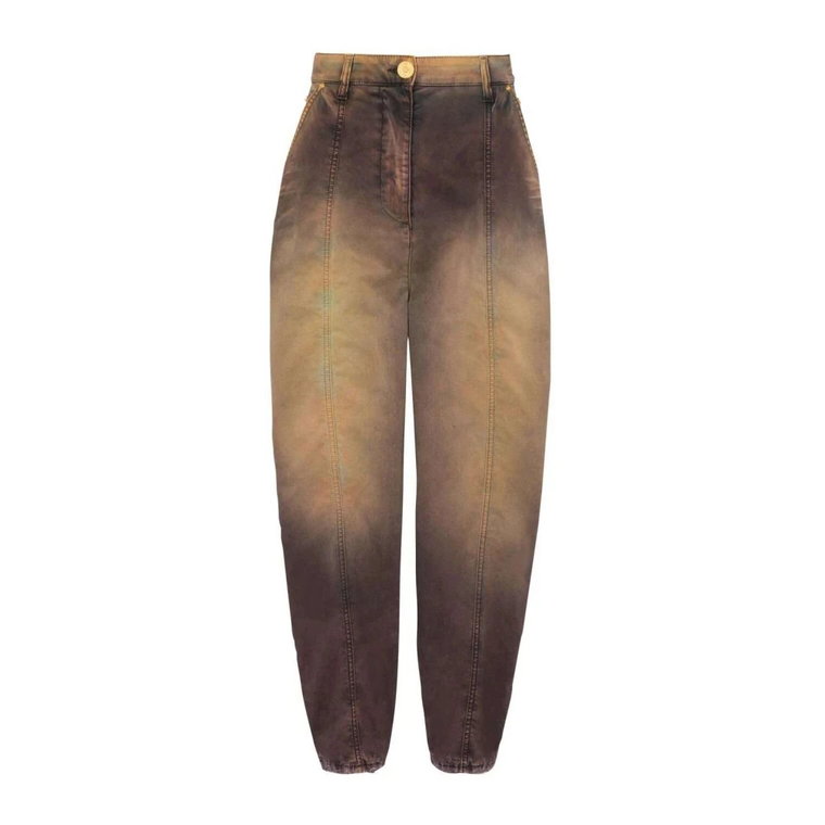 Tie-Dye Print Tapered Jeans Balmain