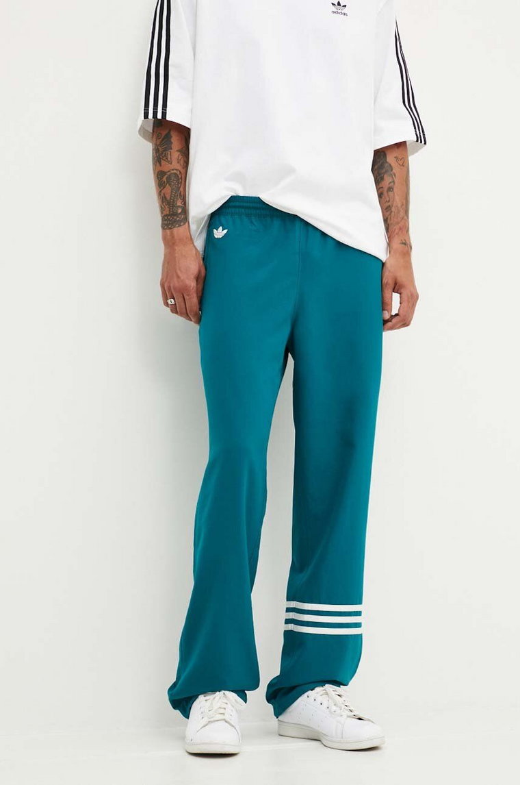 adidas Originals spodnie dresowe Neuclassics kolor turkusowy z aplikacją JF9160