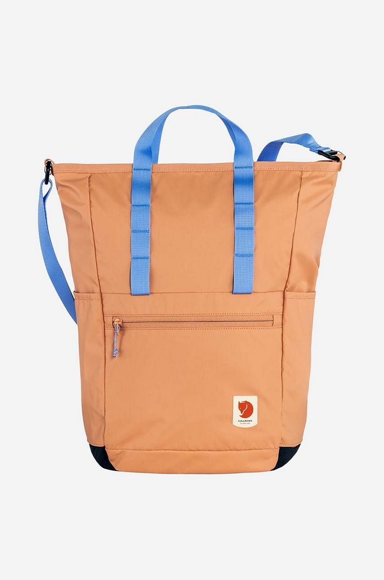 Fjallraven plecak Fjallraven High Coast Totepack F23225 241 kolor pomarańczowy duży gładki F23225.241-241