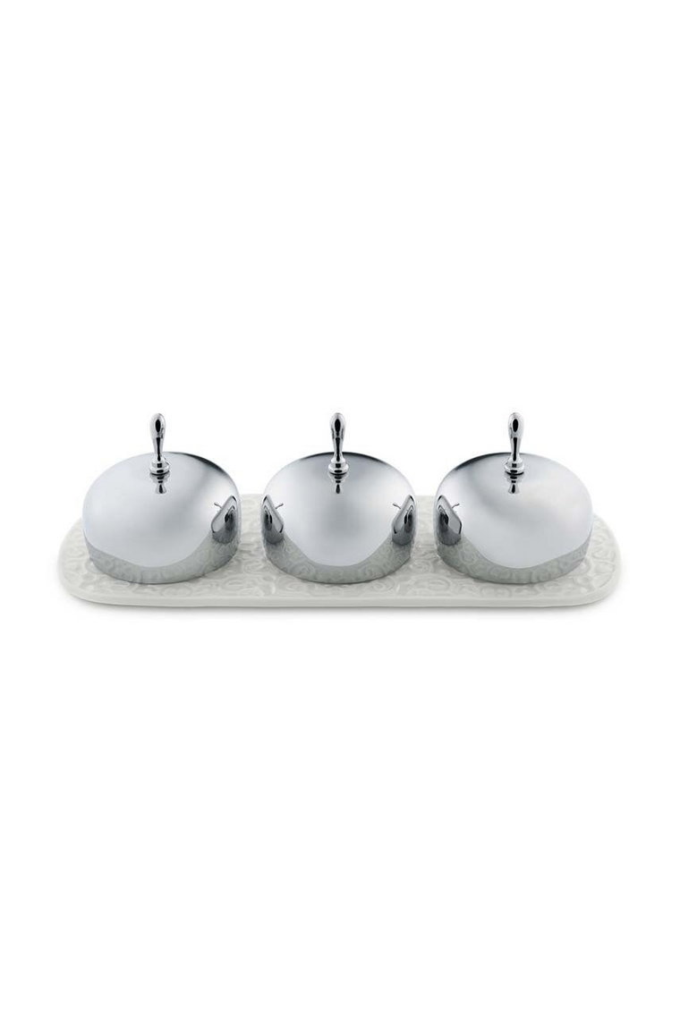 Alessi zestaw miseczek do serwowania z podstawką Dressed 3-pack