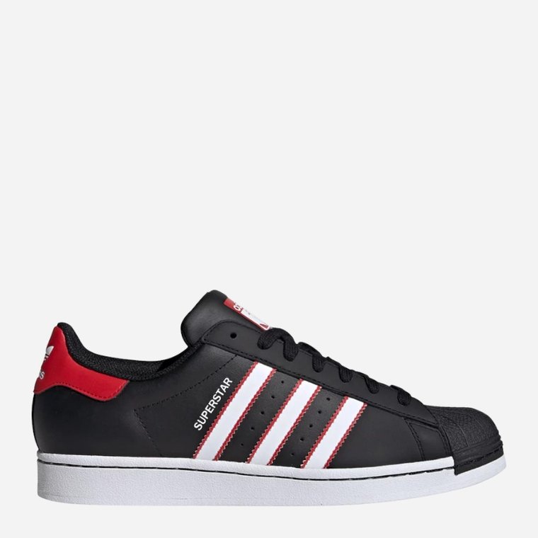 Trampki męskie ze skóry naturalnej adidas Originals Superstar IF3631 42 (8UK) Czarny/Biały (4066764429415). Trampki męskie