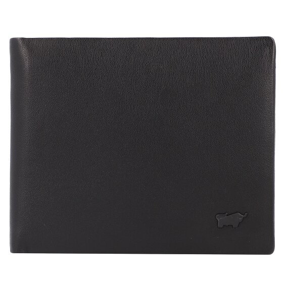 Braun Büffel Hannes Portfel Ochrona RFID Skórzany 11.5 cm schwarz