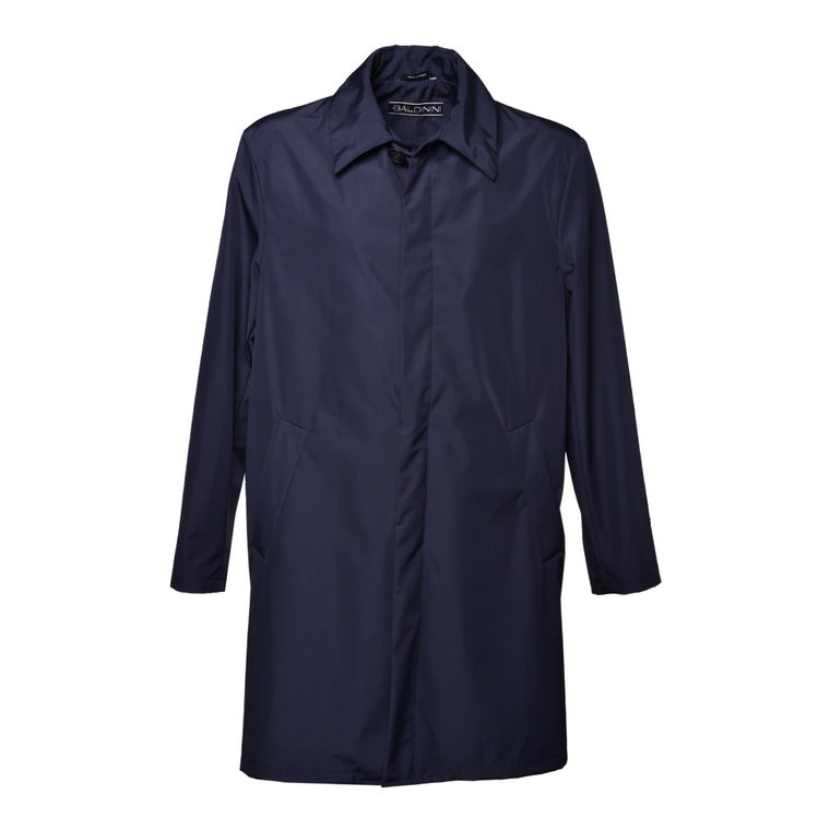 Raincoat in dark blue fabric Baldinini