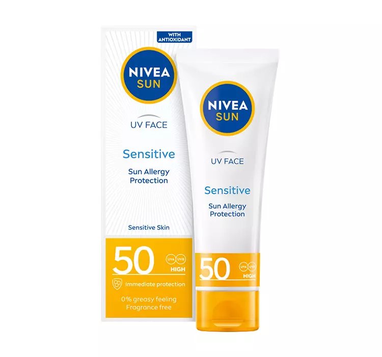 NIVEA SUN SENSITIVE KREM DO TWARZY SPF 50 50ML