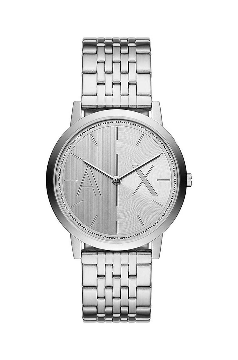 Armani Exchange zegarek męski kolor srebrny