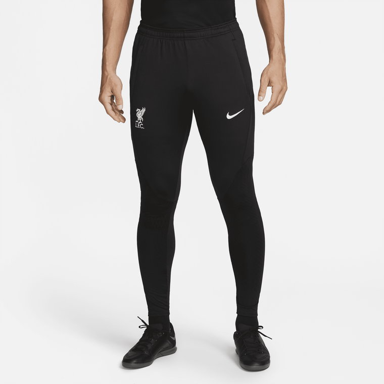 Męskie dzianinowe spodnie piłkarskie Nike Dri-FIT Liverpool F.C. Strike - Czerń