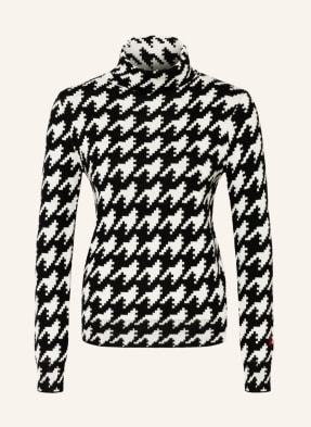 Perfect Moment Golf Houndstooth Z Wełny Merino schwarz